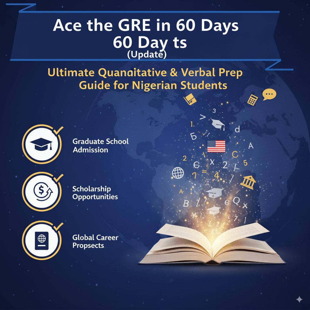 Ace the GRE in 60 Days: Ultimate Quantitative & Verbal Prep Guide for Nigerian Students